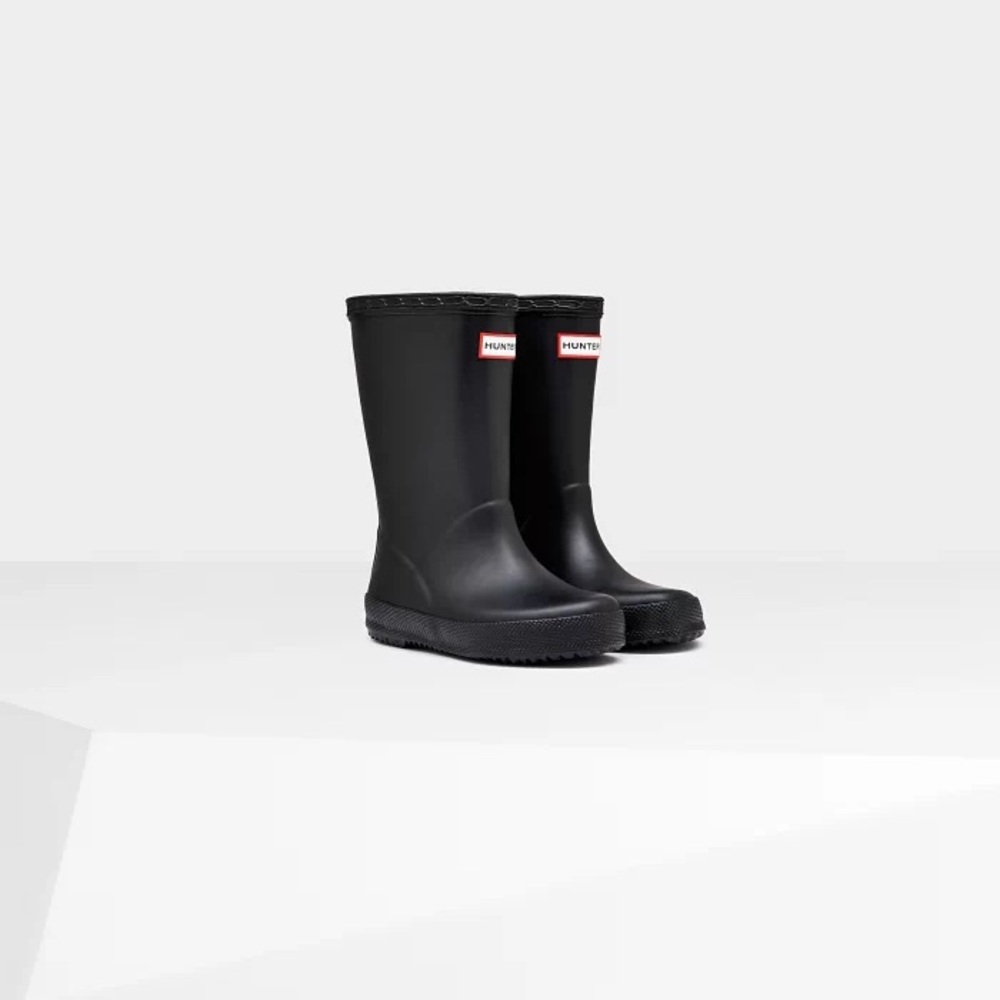 Hunter Kids Black Rain & Snow Boots